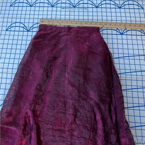 CRIMSON by Lawrence Kurtz STUNNING BURGUNDY LAYERED SKIRT Sz 4 PROM EVENING WEAR - Picture 3 of 9